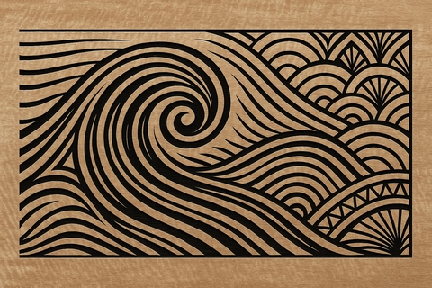 Flowing Geometric Wave